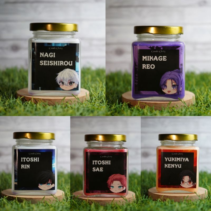 BLUE LOCK - SCENTED CANDLES (NAGI, REO, RIN, SAE, YUKIMIYA)