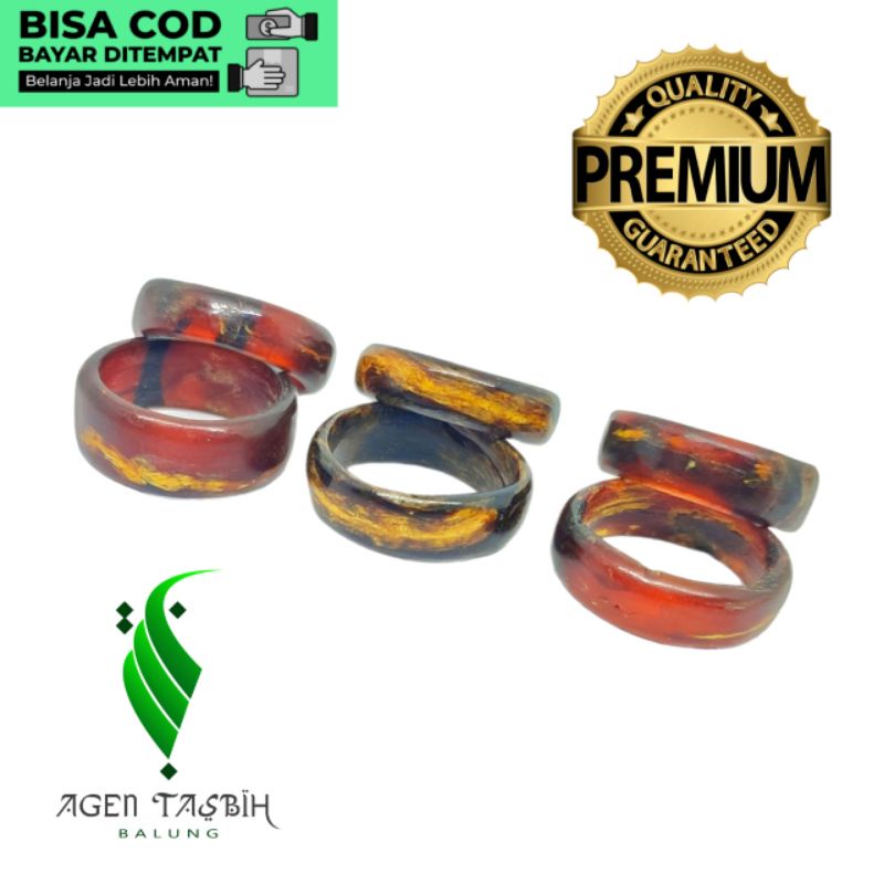 Cincin Akar Bahar Tembus Cahaya_Size 17mm, 18mm, 19mm