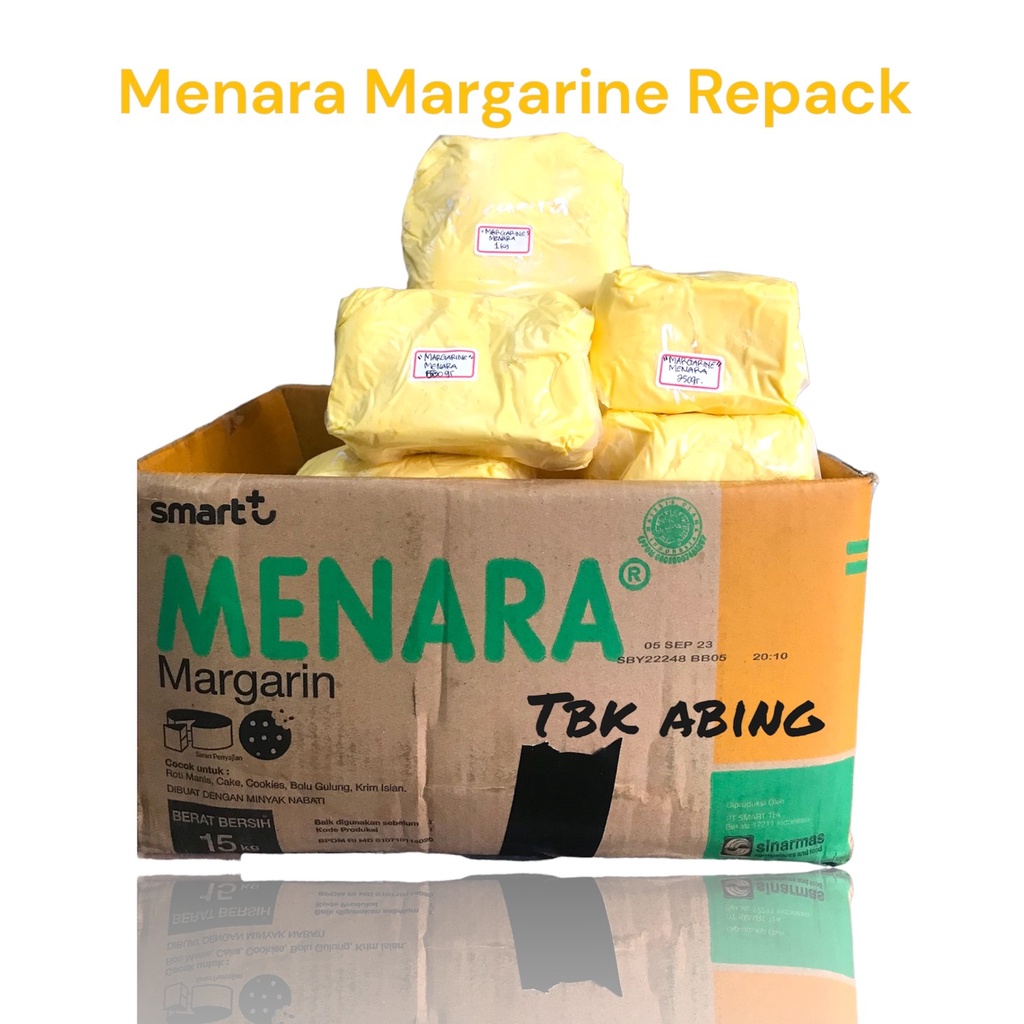 

Menara margarine/mentega menara/250gr/500gr/1kg Repack