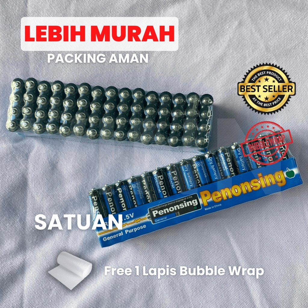 Baterai Ter Murah 60 pcs AA / AAA / AAAA Batre A2 / A3 / A4 Grosir Anti Bocor - Tahan Lama 100 mAh 1.5V -  | Battery Batu Batre Batere - Baterai Jam Dinding, Mainan, Elektronik, Remot TV