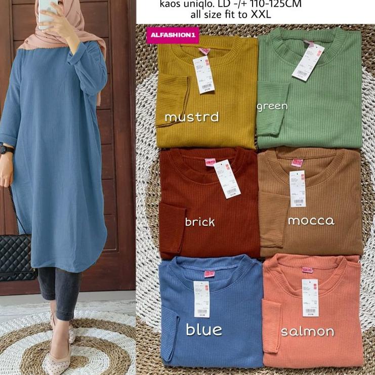 kia long tunik ori alfashion tunik jumbo ld 130 ld 100 ld 120 kaos tunik wanita tunik import tunik m