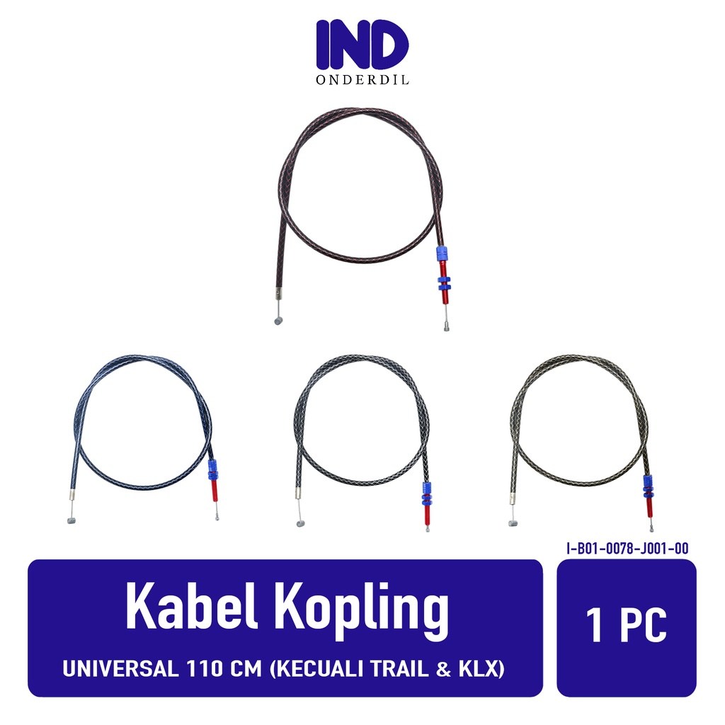 Kabel Kopling Universal 110 cm Garis Kawat Tali Kupling Vixion R15 R25 Byson Supra GTR MX King New Old Satria 2 Tak FU Megapro RX King CB CBR 100 125 Thunder dll