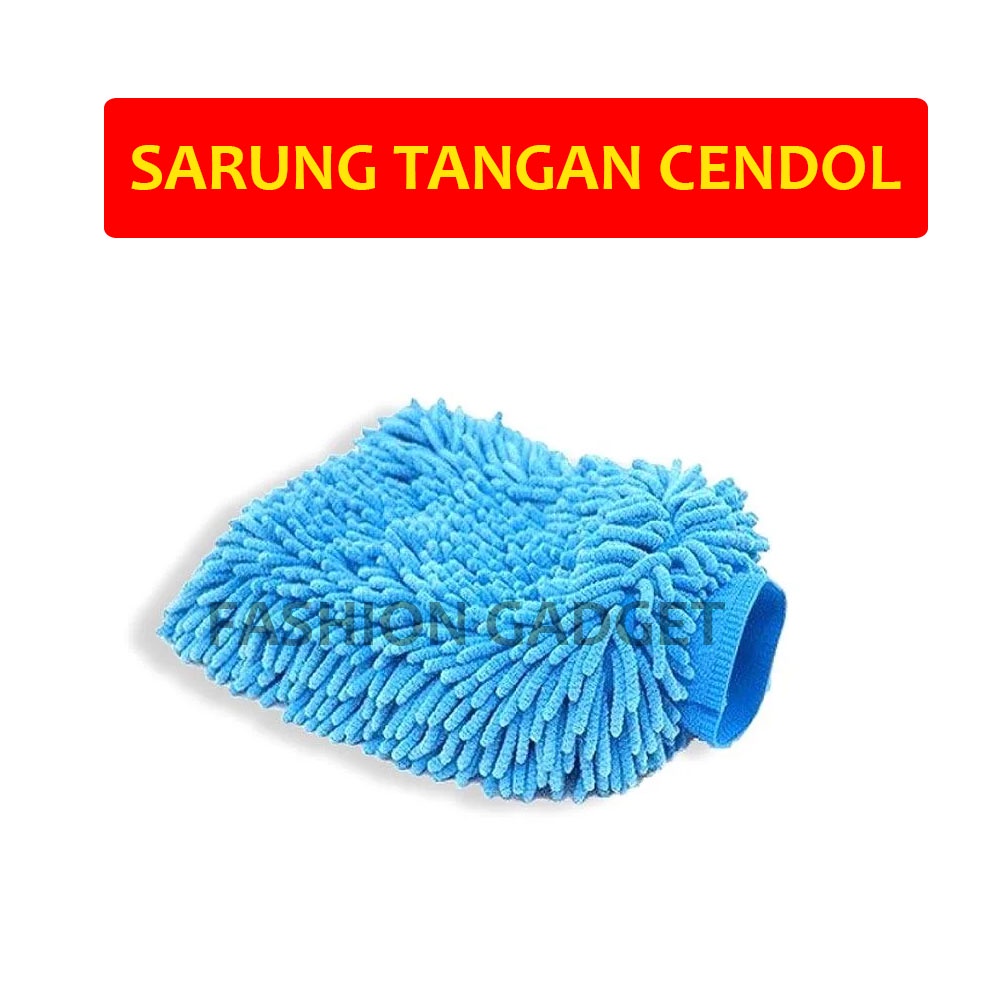Sarung Tangan Cendol Microfiber Kain Lap Cuci Mobil Mikro Fiber Wipe Hands Handuk Mikrofiber Micro Fiber