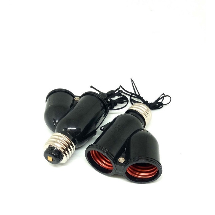 FITTING LAMPU TARIK TALI E27 CABANG 2