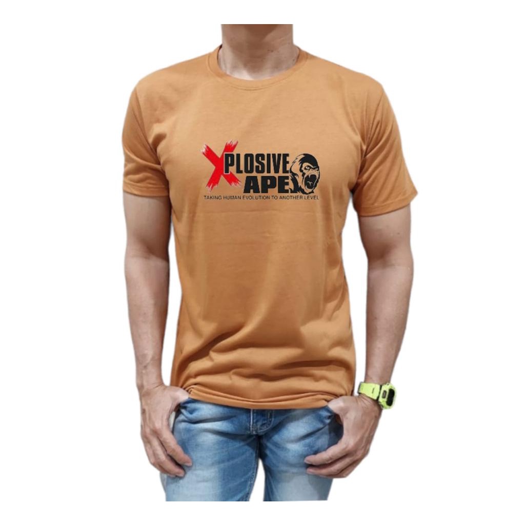 KAOS BAHAN KATUN KUALITAS PREMIUM MODEL XPLOSIVE APE NYAMAN DIPAKAI