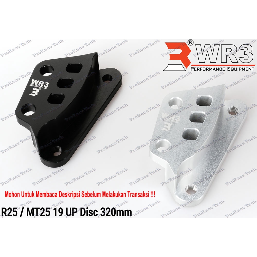 Breket WR3 Kaliper Depan 4P New R25 Disk 320 MM