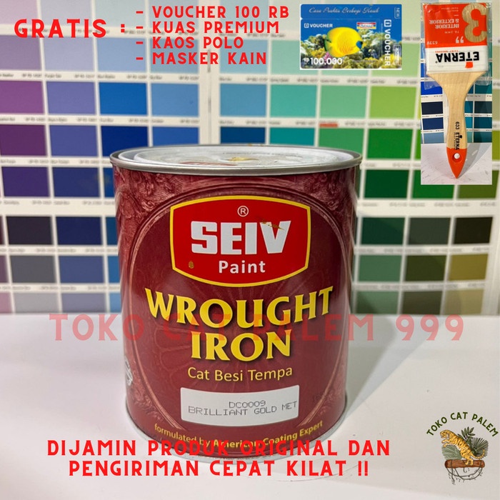 Jual Seiv Wrough Iron Cat Besi Tempa Warna Tembaga Emas Cooper Liter Shopee Indonesia