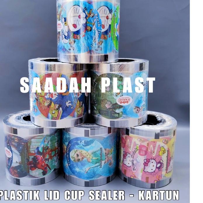 

레 PLASTIK LID SEALER CUP KARTUN 1000CUP / CUP SEAL PLASTIK / SEAL CUP New