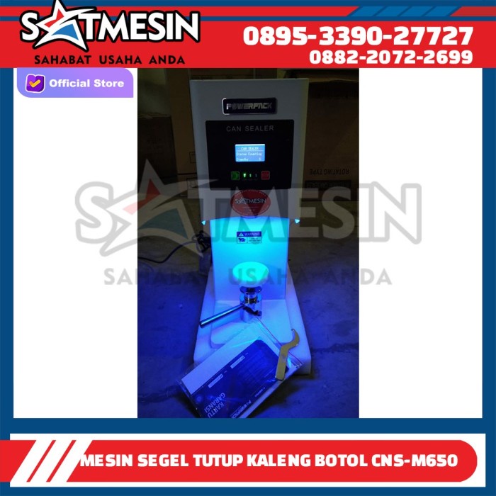 MESIN CAN SEALER TUTUP BOTOL PET/CAN KALENG CNS-M650 POWERPACK