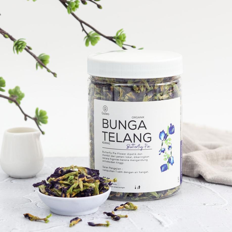 

Teh Bunga Telang Kering Organik 50 gr galleo Butterfly Pea Organic