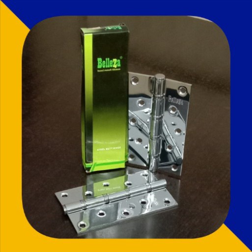 ENGSEL PINTU/DOOR HINGES BELLEZA 5 INCH MURAH CHROME EB-412