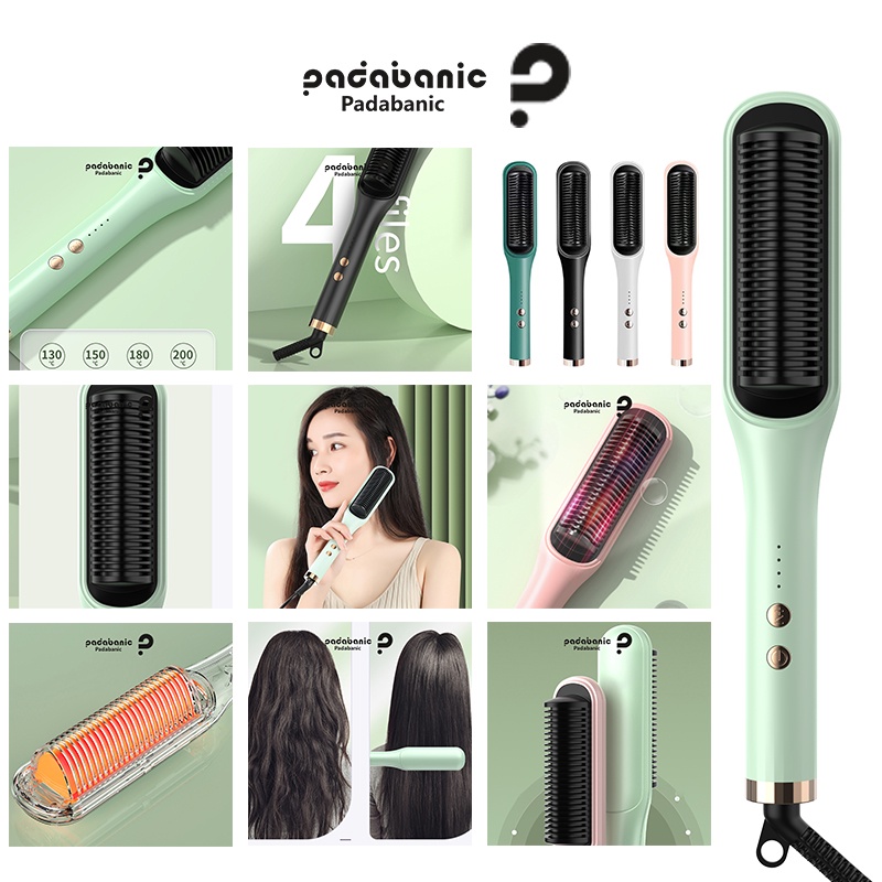 *HARGA PROMO 1 PAKET* Catokan rambut lurus 2in1 catok Dan Hair Dryer Catok Sisir Rambut