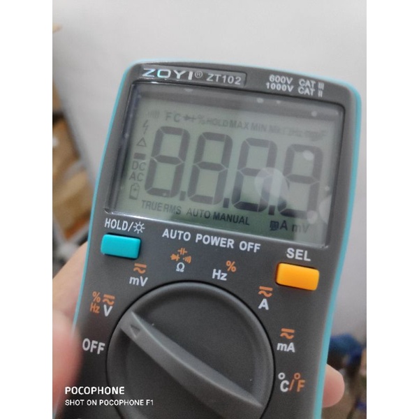 multimeter ZT102 6000 Counts with temperature AvoMeter ZT 102 alat Service alat Cek tegangan cek ampere tes elektronik