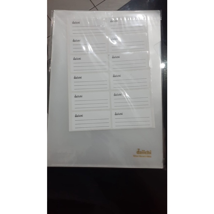 

TERMURAH Map L / map bening / Clear Sleeves Daiichi ukuran A4 (isi 12 pcs) Code 5151