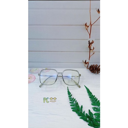 kacamata korea plastik stainless cewek blueray, photochromic kekinian