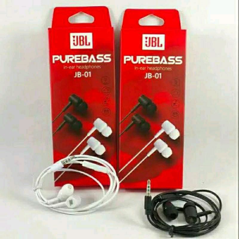 Headset JBL -JB 01 JBL  PUREBASS JB -01 HANDSFREE JBL -JB 01