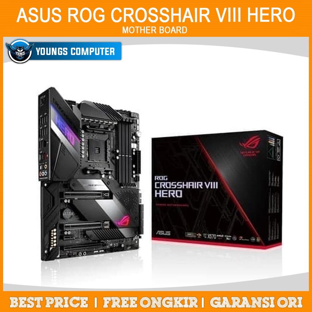 MOTHERBOARD AMD ASUS ROG CROSSHAIR VIII HERO (X570) ATX AM4