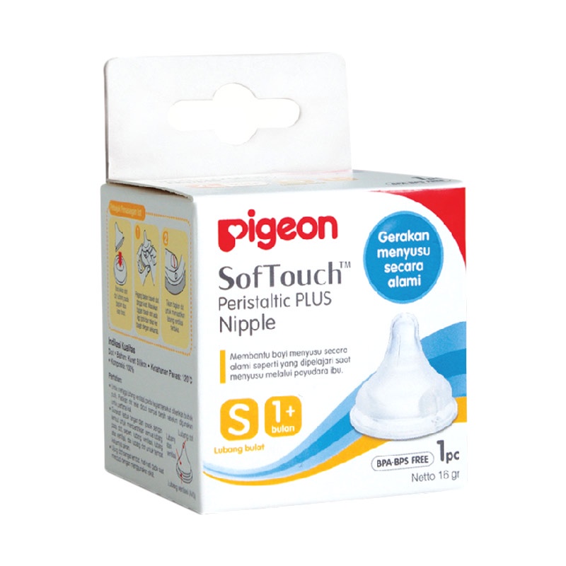 Pigeon SofTouch Peristaltic plus Nipple isi 1pcs