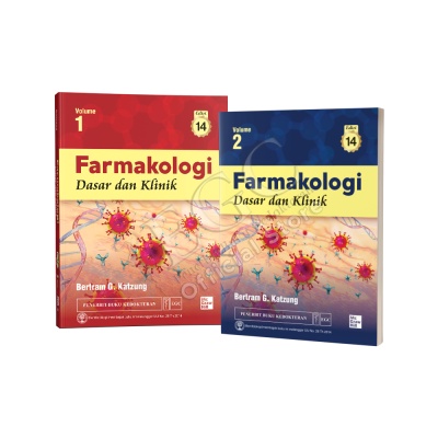 Set Buku ORIGINAL - Buku Farmakologi Dasar dan Klinik Bertram Katzung Edisi 14 Volume 1 & 2 EGC - Ke