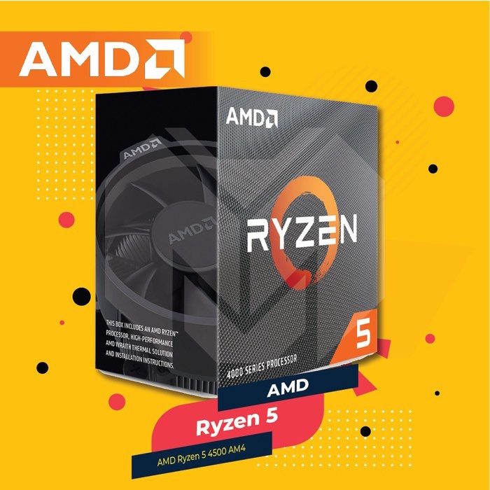 Jual Amd Ryzen 5 4500 Renoir 6 Cores 12 Threads 4 2ghz Am4 Processor Shopee Indonesia