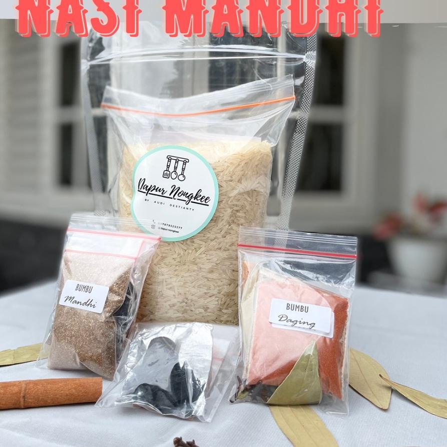 

4.4 Brand Nasi Mandhi | Beras Basmati 1kg dengan Bumbu Nasi Mandhi | Nasi Mandhi Instan