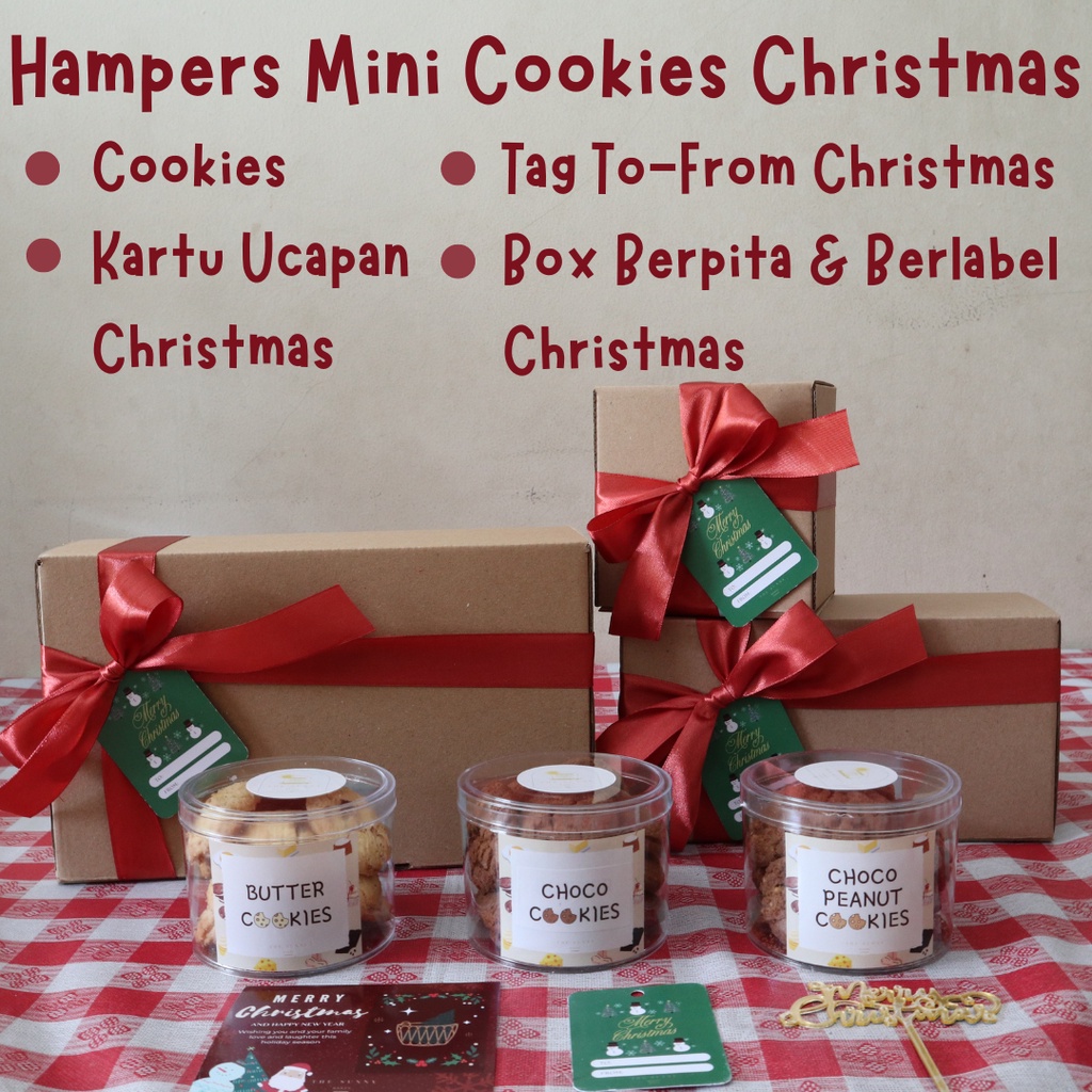 

CHRISTMAS HAMPERS / PARCEL PARSEL NATAL TAHUN BARU NEW YEAR / HAMPERS KUE KERING COOKIES PREMIUM / HADIAH NATAL MINI COOKIES CHOCOLATE COOKIES