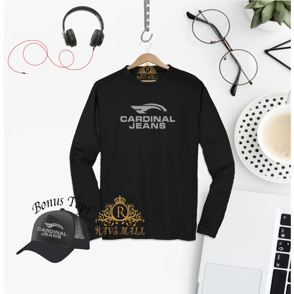 Plus Topi Kaos Distro Panjang cardinal Jeans Quality Silver Premium Baju Tshirt Pria Wanita Terbaru 