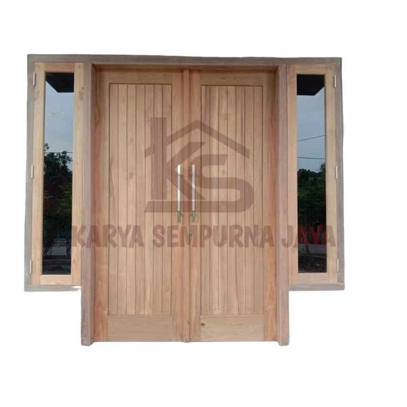 Pintu Kupu Model Gandeng Set Kusen & Jendela