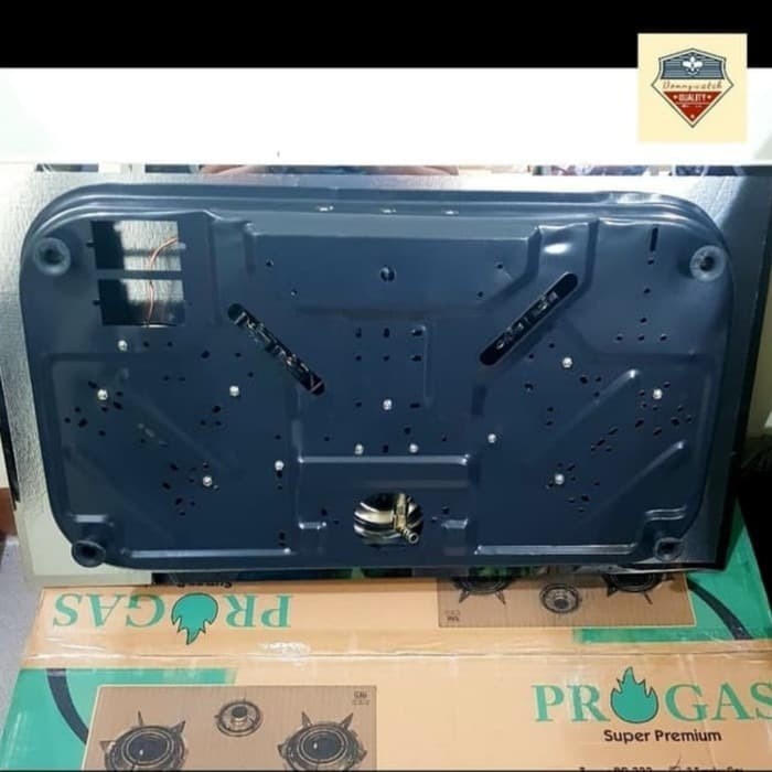 Kompor Gas 3 Tungku Tanam Tempered Glass Progas PG-333 Mix Bara