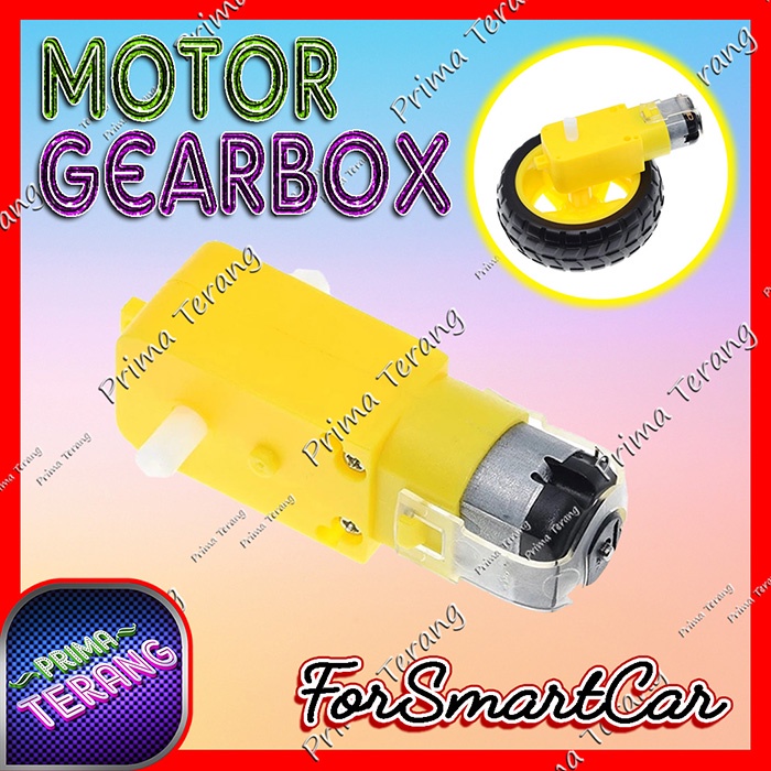 Gearbox Kuning Motor DC Dinamo Smart Car 3V-6V DIY Robot 1:48