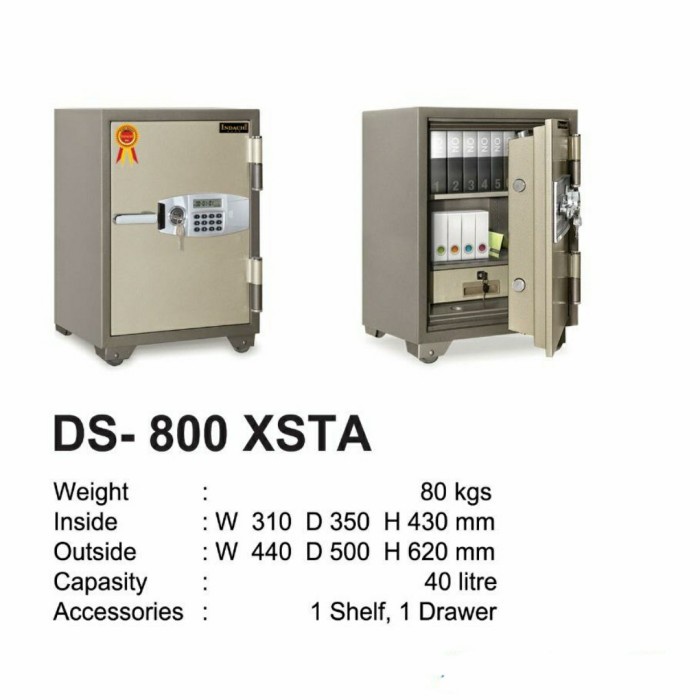 Brankas Brankas Digital Indachi D-800 Xsta Free Ongkir Wilayah Jatadebek