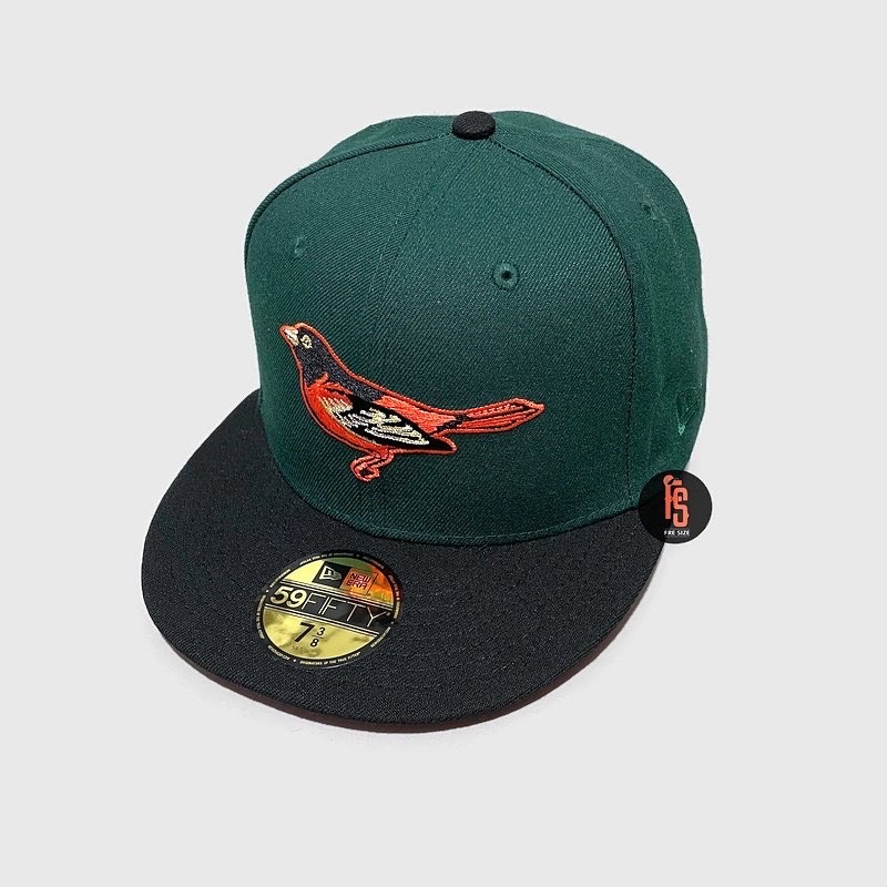 TOPI NEW ERA ORIGINAL 5950 50TH ANNIV BALTIMORE ORIOLES DARK GREEN BLACK