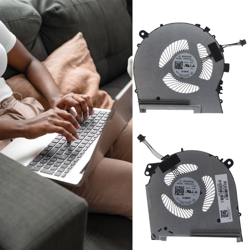 Btsg CPU GPU Fan Laptop Cooling Fan DC12V 4-pin Radiator Panas Untuk HP 15-DH TPN-C143