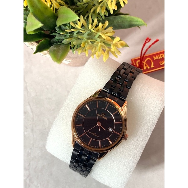 Jam Tangan Mirage Cewe Hitam Original