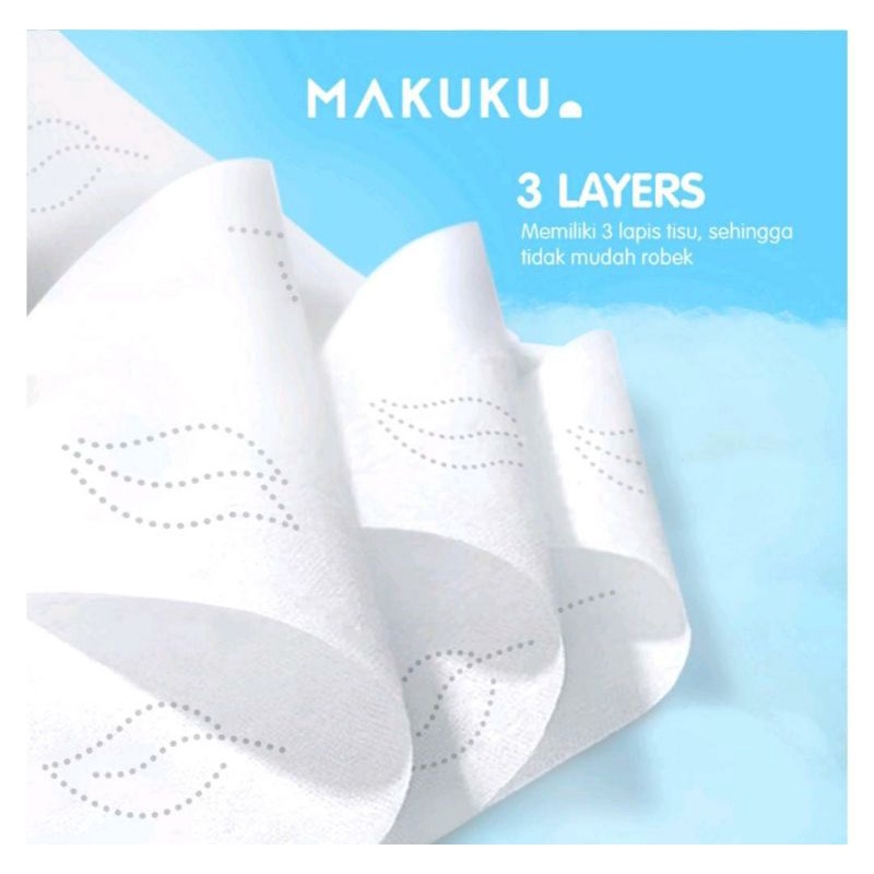 Tissue tisu kering Makuku 3 ply isi 40 sheets