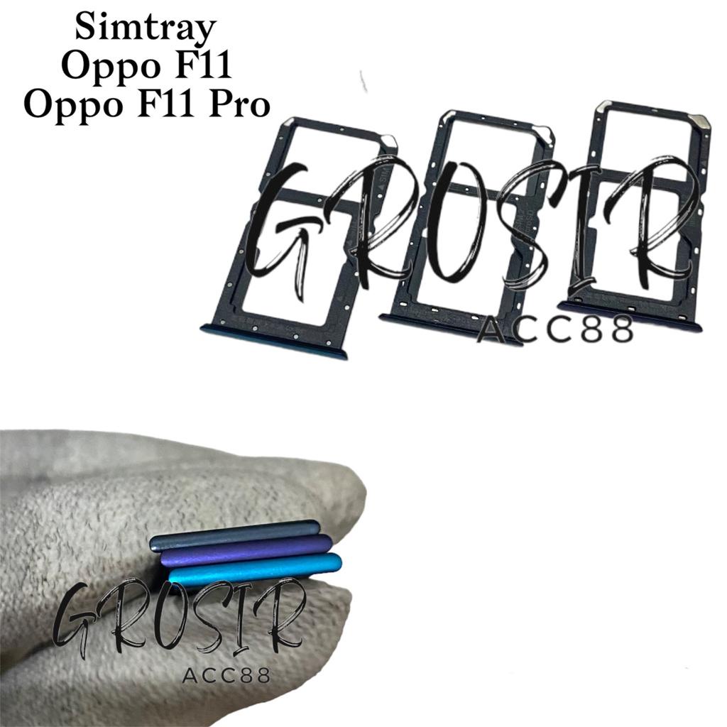 Simtray Simlock Slot Sim Dudukan Tempat Kartu Simcard Oppo F11 / Oppo F11 Pro Original