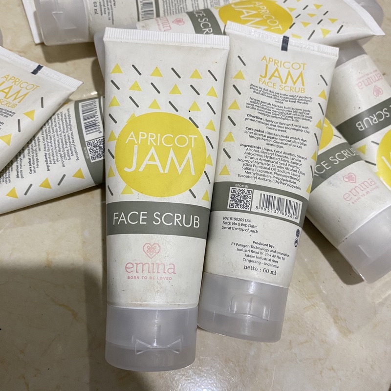 Jual Emina Apricot Jam Face Scrub 60 mL EXP 08 2023 (SILAHKAN CEK