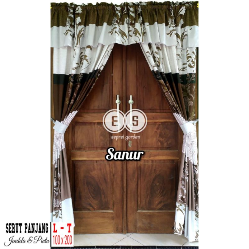 Spesial Paket Gorden Couple Motif Sanur Best Seller [ Korden Smokering / Serut Pintu / Serut Jendela / Susun Poni ] Saitama Termurah Bisa Cod