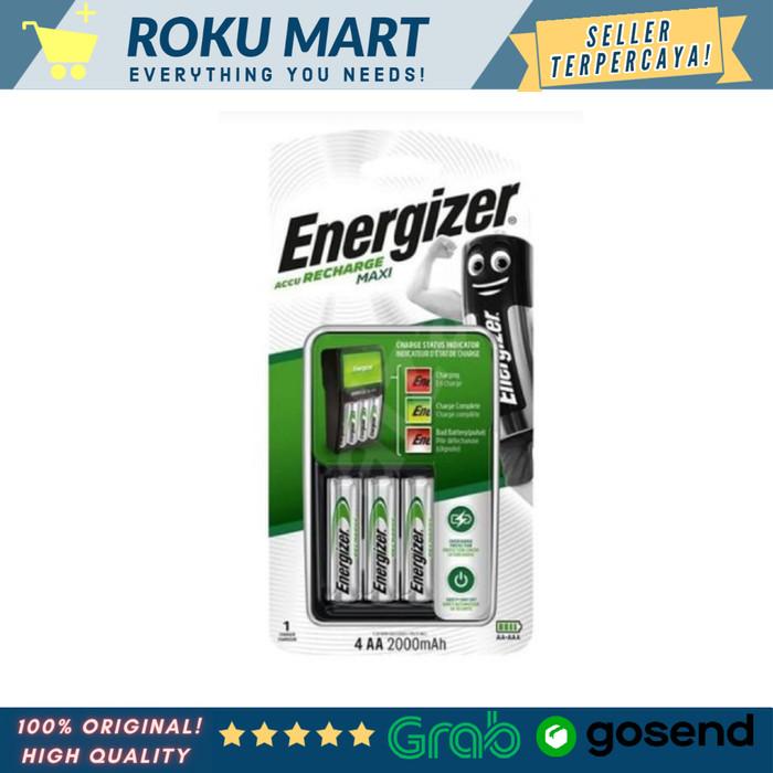 Energizer Recharge Maxi Aa 2000Mah / Charger Energizer Baterai Ready Stok