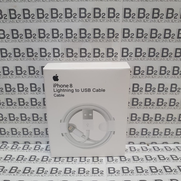 ORIGINAL 100% Kabel Data Iphone 5 5s 6 6s 7 7+ 8 Plus X XS Max GARANSI - CABLE 1M