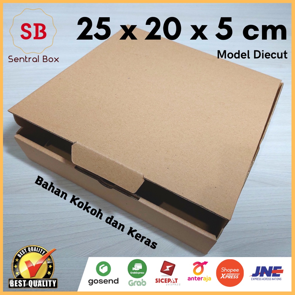 

(Min order 5 pcs) Kardus 25 x 20 x 5 cm....... Die Cut