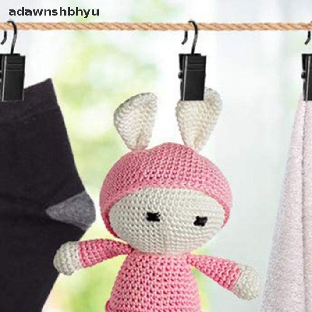 Adawnshbhyu 10pcs Klip Tirai Logam Kuat Kokoh Shower Hooks Aksesoris Tirai ID