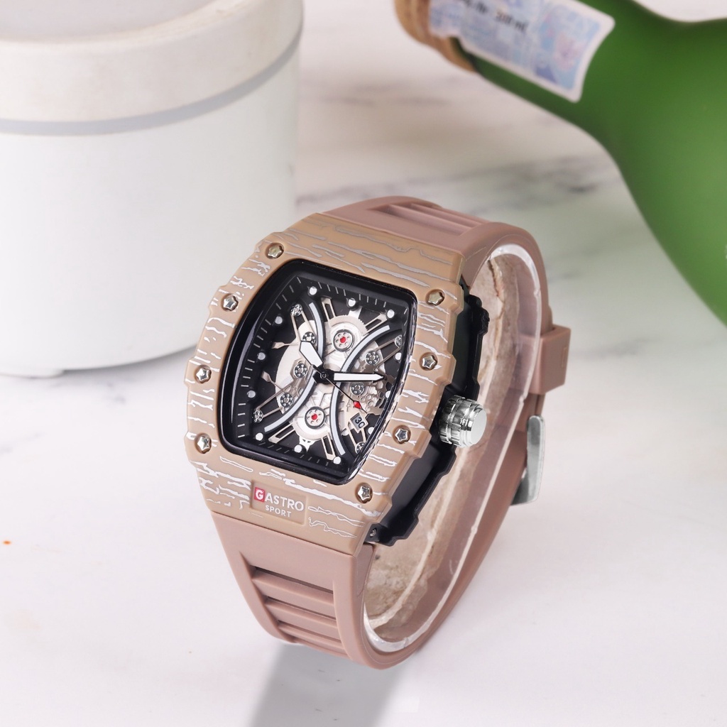 COD✅ NEW!!!! JAM TANGAN PRIA ORIGINAL GASTRO RM50-0301 TALI RUBBER TANGGAL AKTIF ANTI AIR FREE BOX &amp; BATERAI CADANGAN JAM TANGAN COWOK TRENDY SPORTY GASTRO SPORT