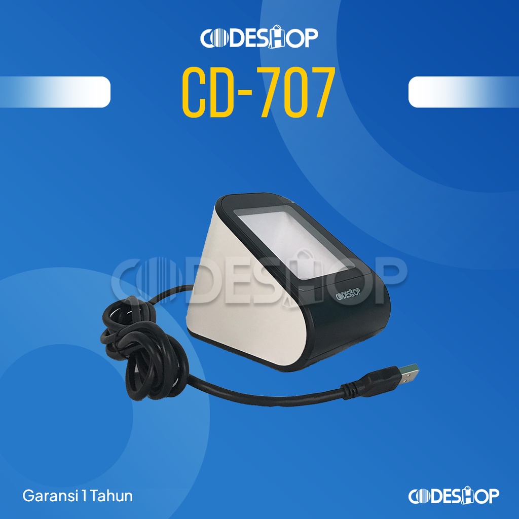 Barcode Scanner 2D CODESHOP CD-707 Scan Pembayaran Online Dana Pay