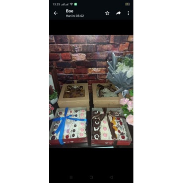 

brownies potong hias