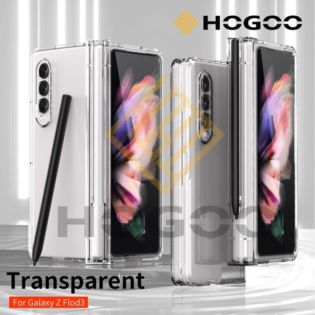 FUZE HARDCASE BENING CLEAR SAMSUNG Z FOLD 3 4 ACRYLIC FUZE (DEPAN BELAKANG)