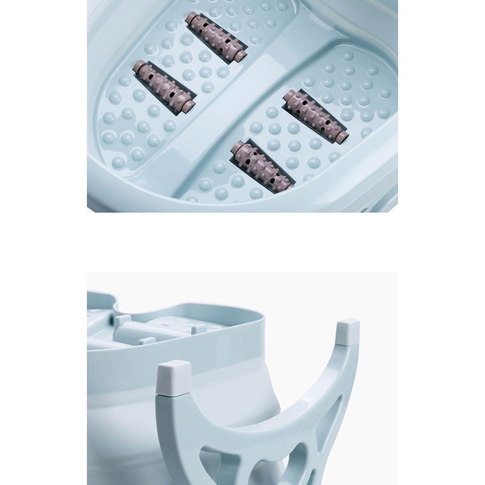 Cyan Baskom Air Lipat Rendam Kaki Pedicure Manicure SPA Foldable Collapsible - SN316 - Blue - 7RHX7ZBL