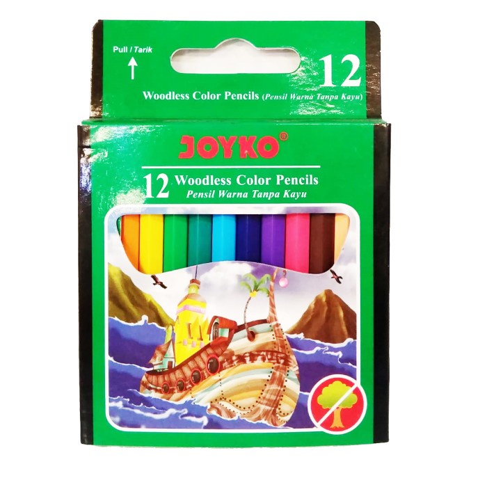 

Pensil Warna Joyko CP-107 / Pensil 12 Warna Joyko / Pensil Warna Kecil Pulas