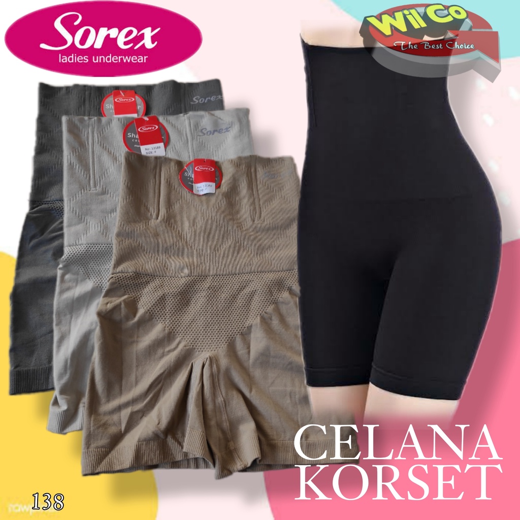 K138 - KORSET CELANA KORSET PELANGSING PERUT WANITA SOREX ALL SIZE BB 55 - 70