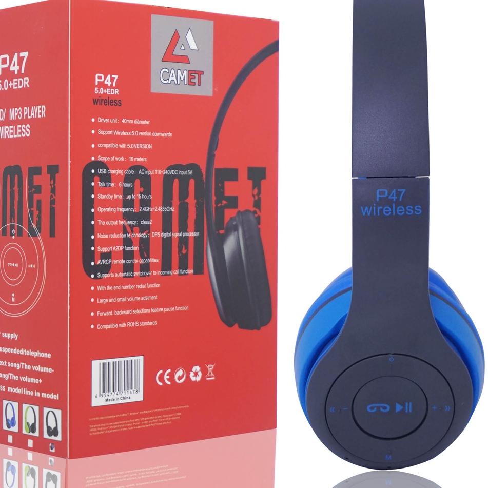 Garansi Uang Kembali P47 Headphone Bando Wireless Extra Bass/Headset P47 Wireless System/Headset Bando Bluetooth